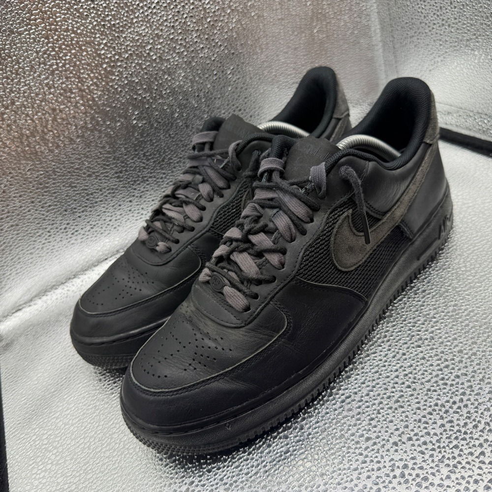 Size 11 Nike Slam Jam x Air Force 1 Low Mens Black Excellent DX5590-001 Suede - Picture 9 of 12